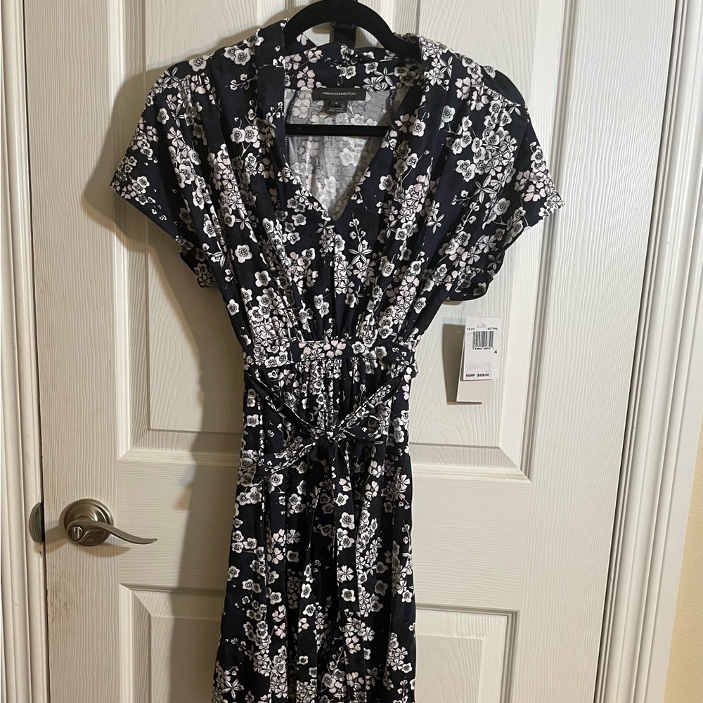 French connection blue floral sundress